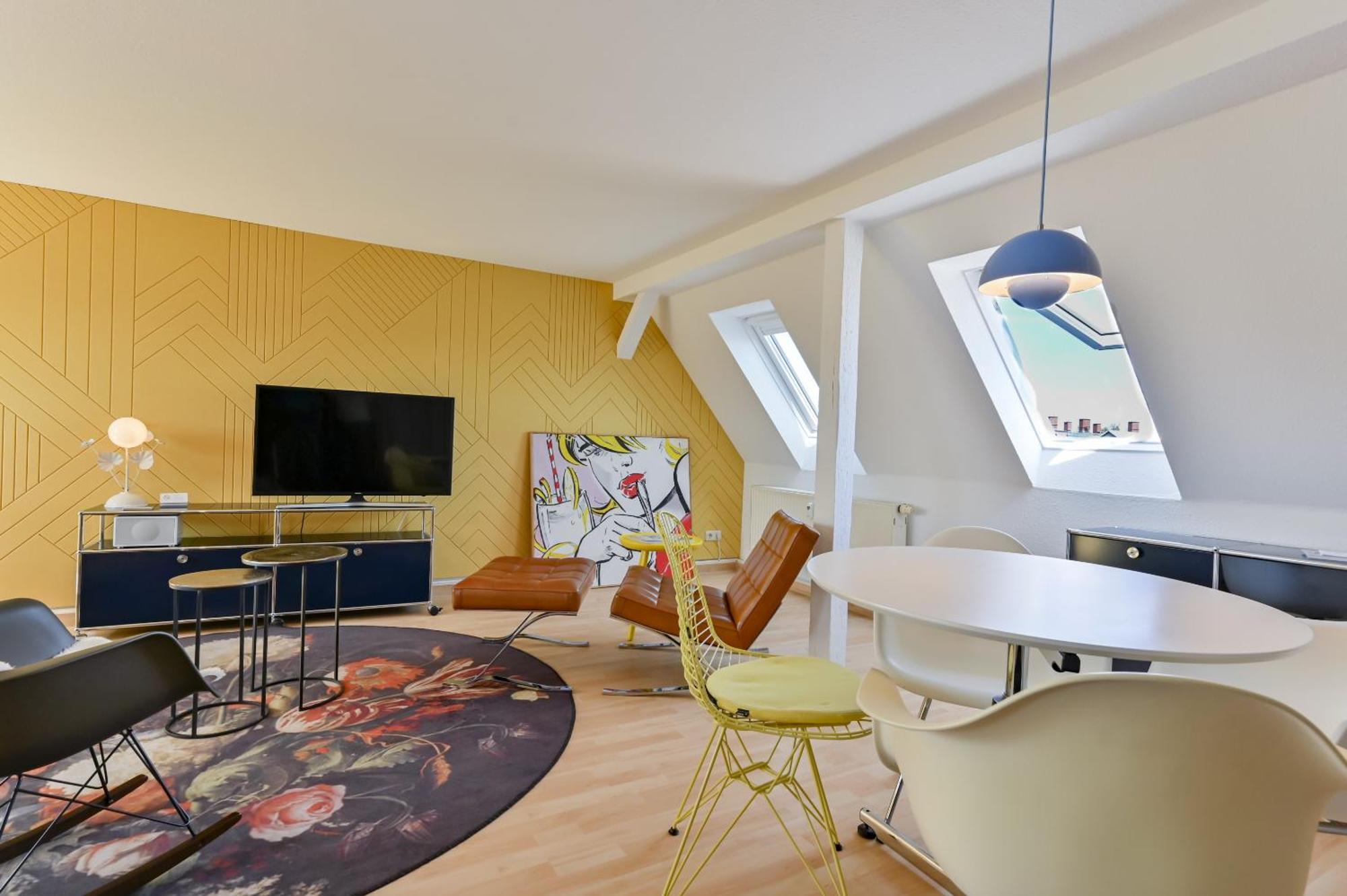 Premium Quartier Clara , Karl Und Fritz Auf Dem Kassberg Mit Eigenem Stellplatz Lägenhet Chemnitz Exteriör bild